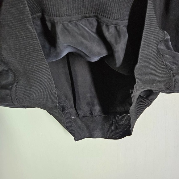 French Connection Lace & Silky Pullover Blouse M Black - Picture 7 of 10